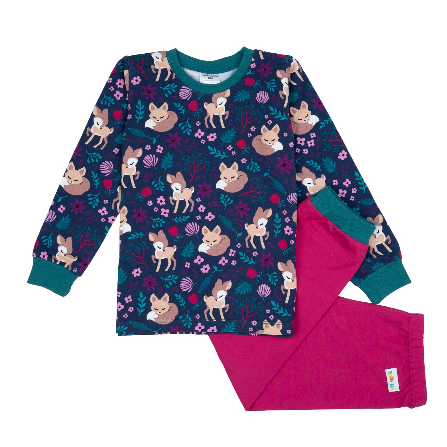 2-teiliges Pyjamaset im Babauba-Stil NightlyForest