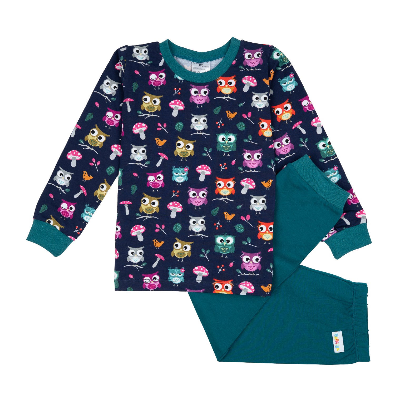 2-teiliges Pyjamaset im Babauba-Stil Hoots-Night