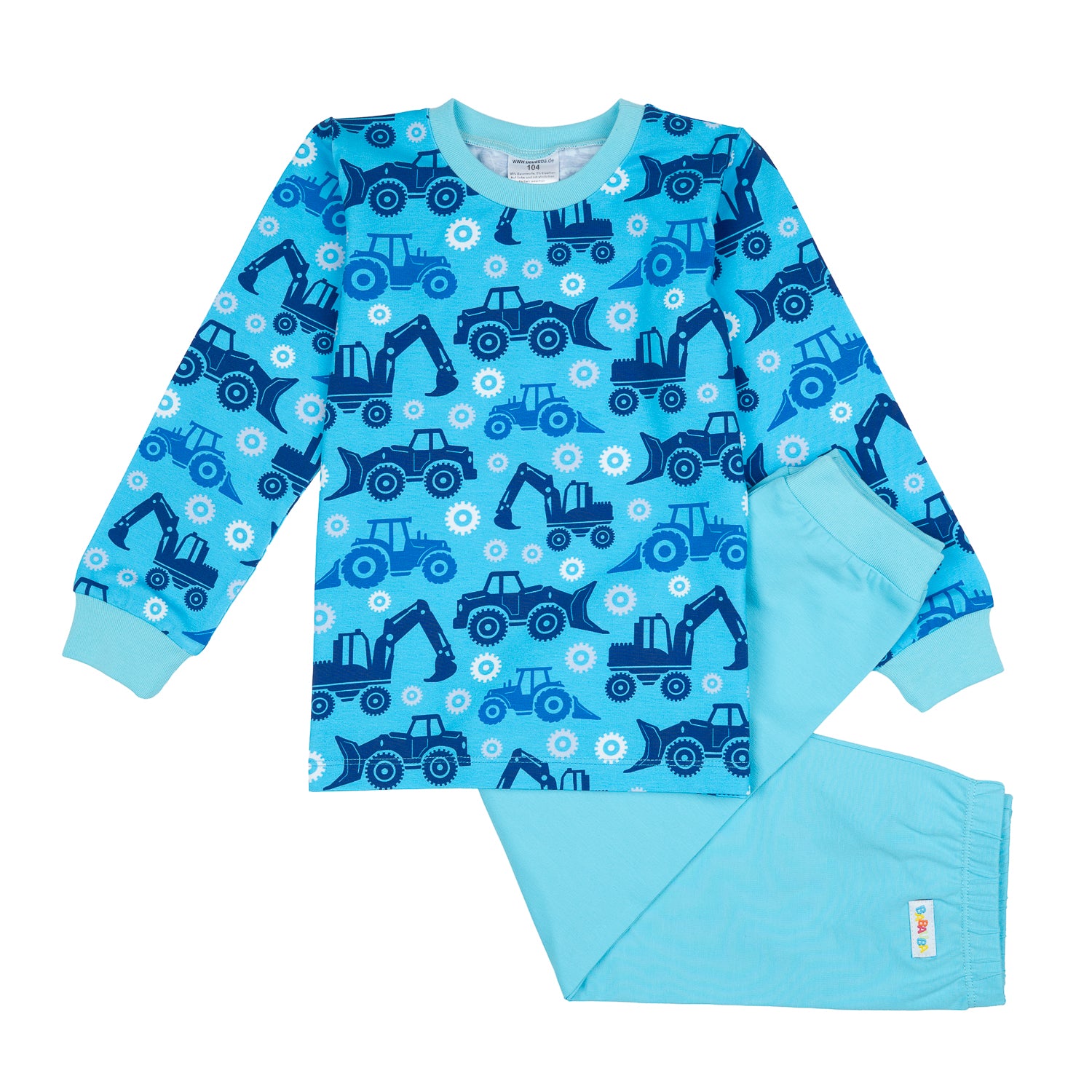 2-teiliges Pyjamaset im Babauba-Stil TractorsAndGears