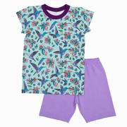 Kurzer Pyjama im Stil Hummingbirds