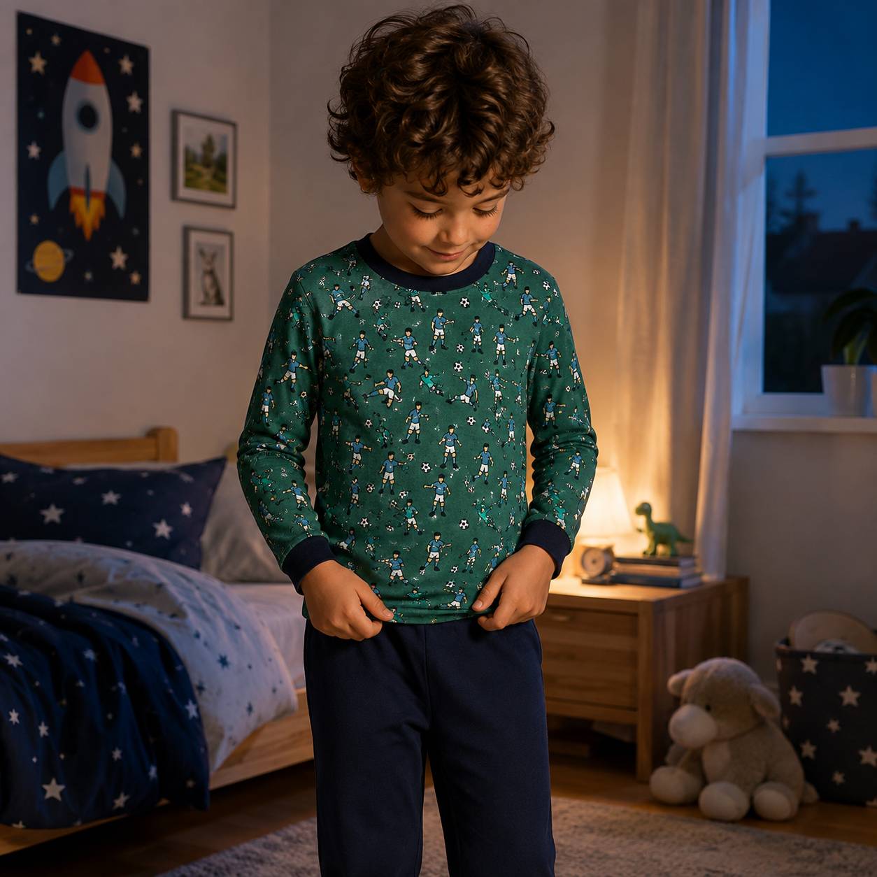Pyjama-Set im Stil Soccer