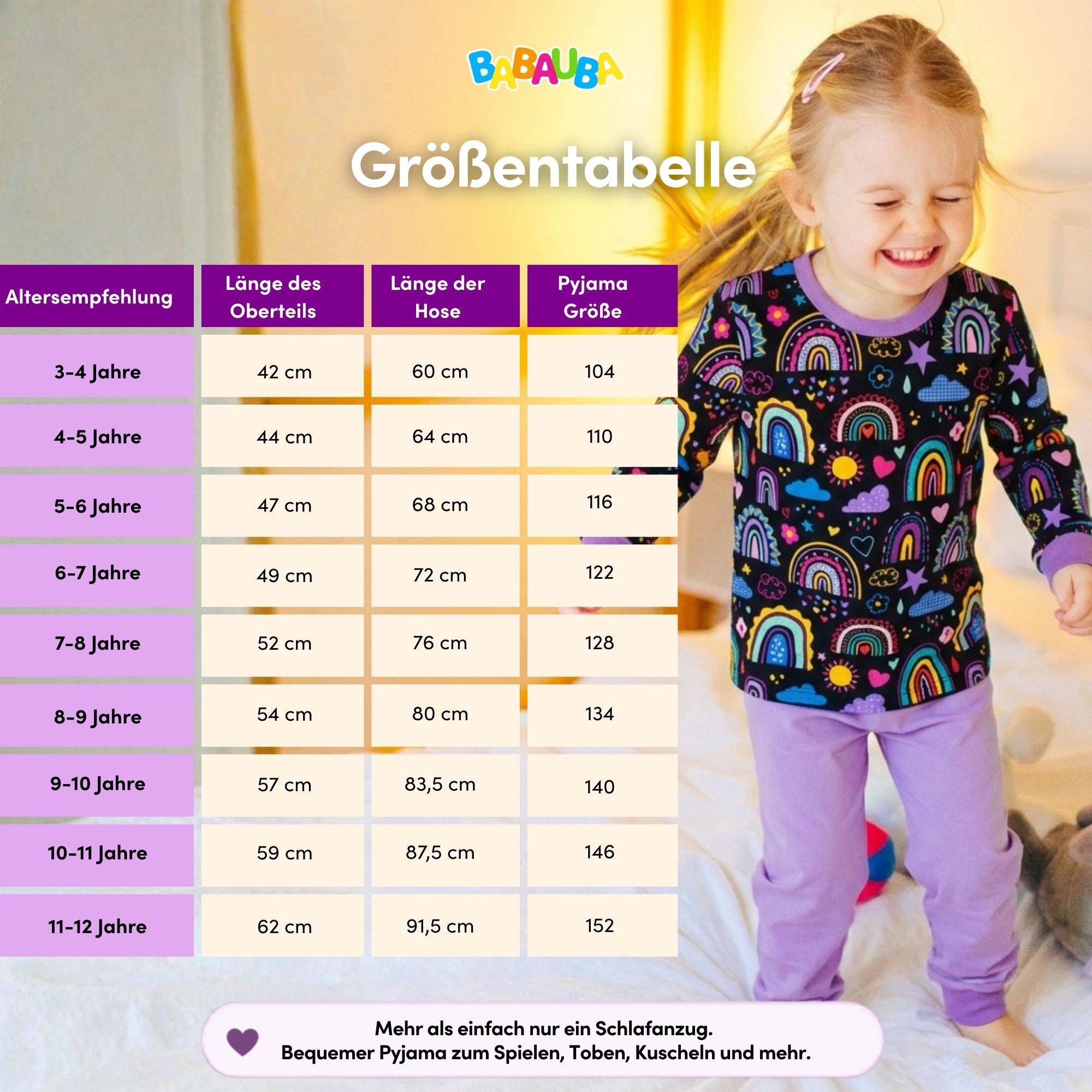 Pyjama-Set LovelyRainbows-Black