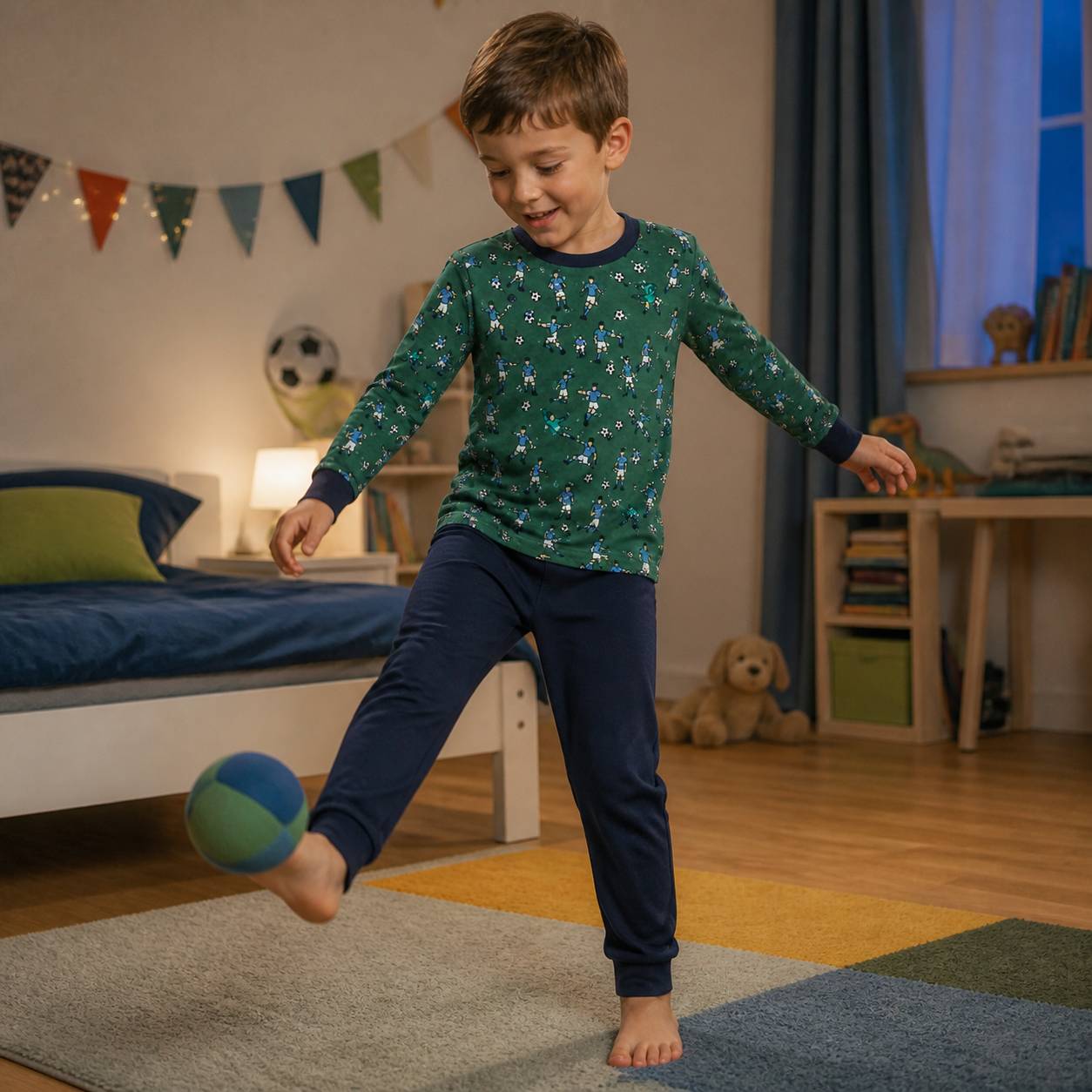 Pyjama-Set im Stil Soccer