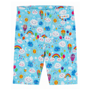 Kurze gemusterte Radlerhose für Kinder
