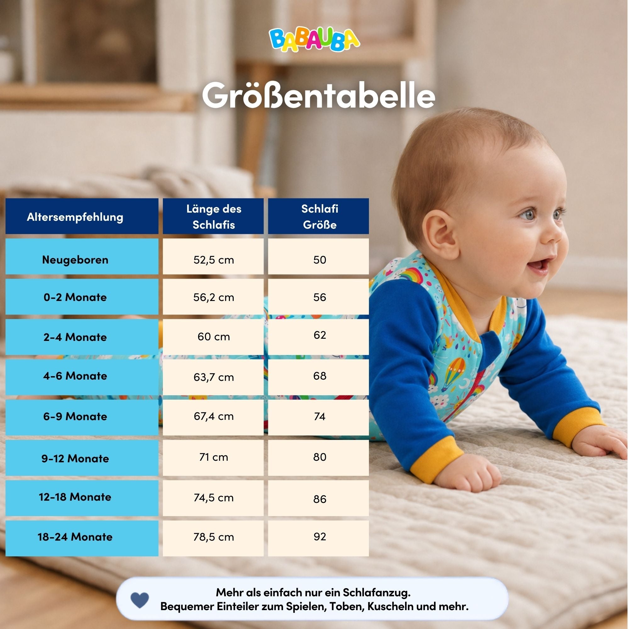 Schlafi RainbowsAndClouds-Blue