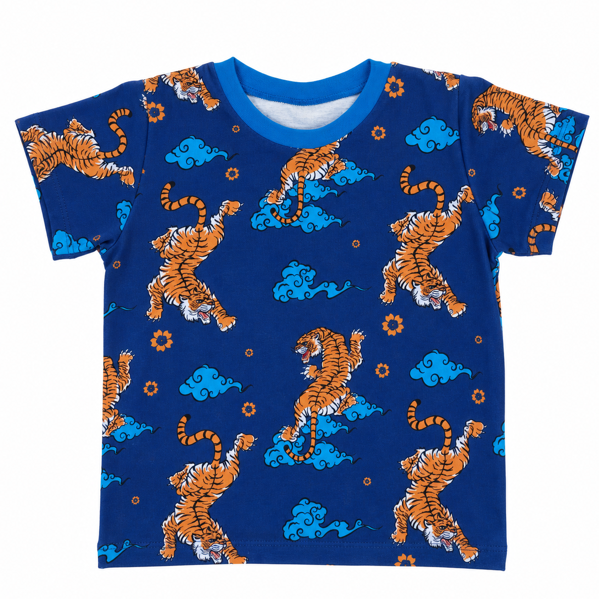 T-Shirt im Stil Tiger-Blue