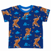 T-Shirt im Stil Tiger-Blue