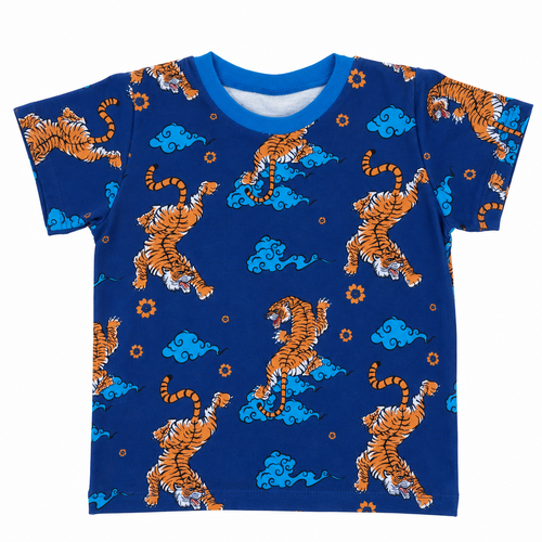 T-Shirt im Stil Tiger-Blue