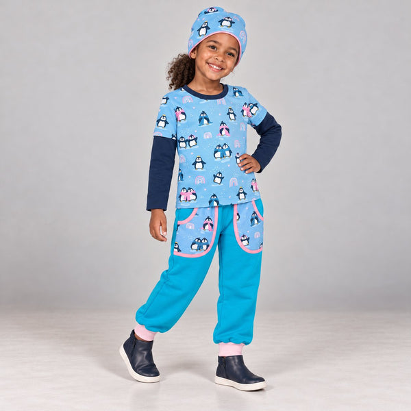 PinguinFriends Beanie + Langarm-T-shirt  + CoolPocketPants 