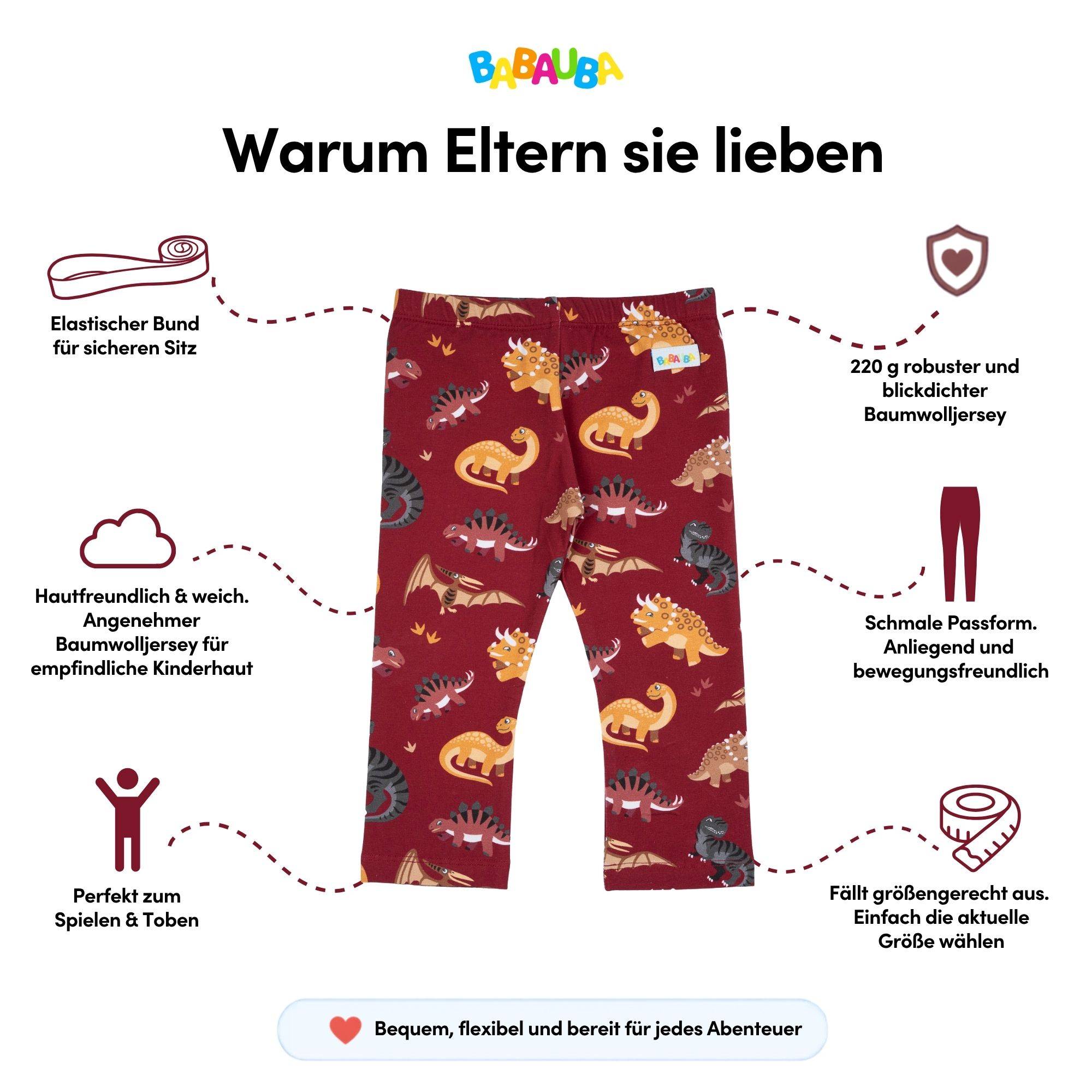 SkinnyPants BigDinos-Brown