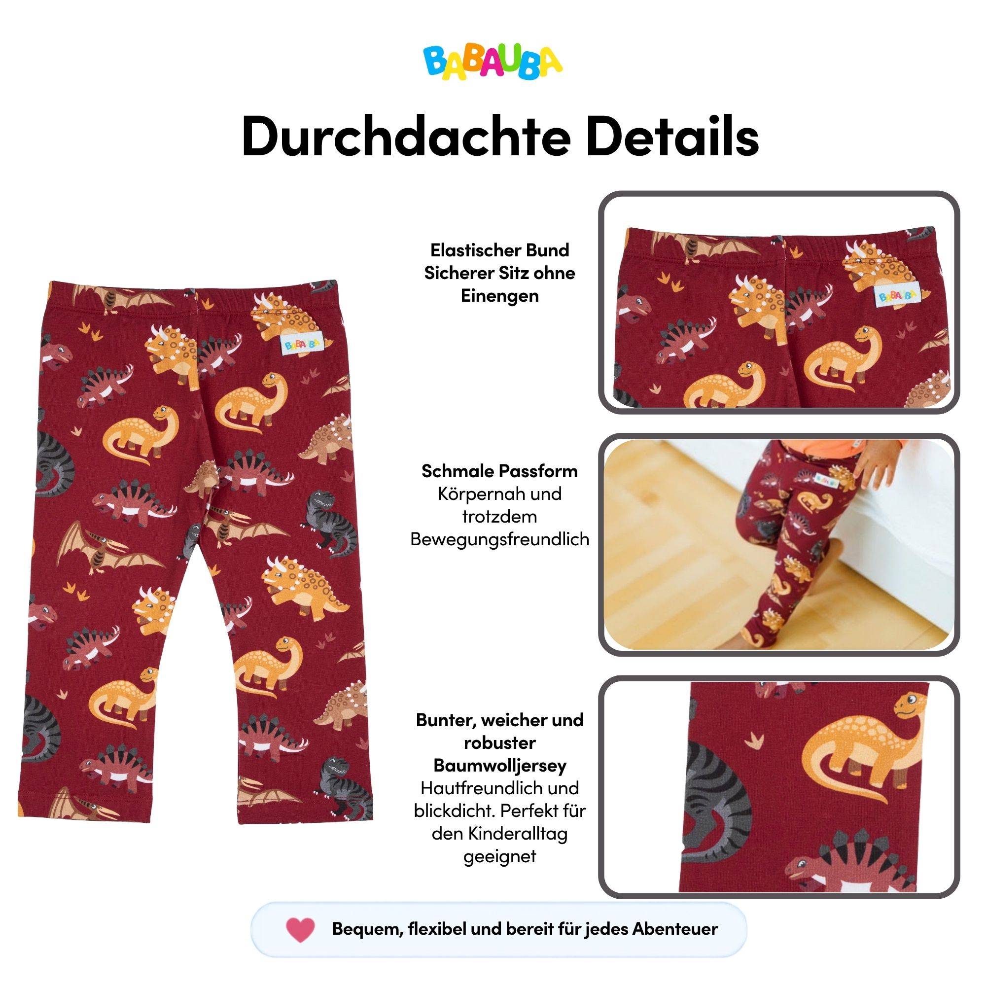 SkinnyPants BigDinos-Brown