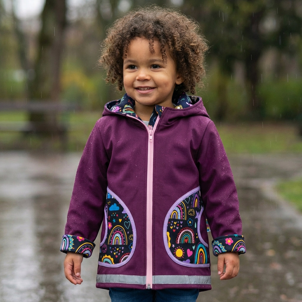 Softshelljacke LovelyRainbows-Black