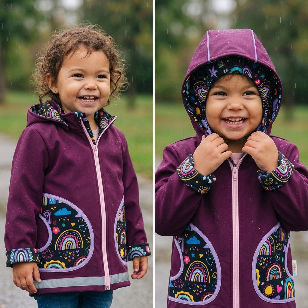 Softshelljacke LovelyRainbows-Black