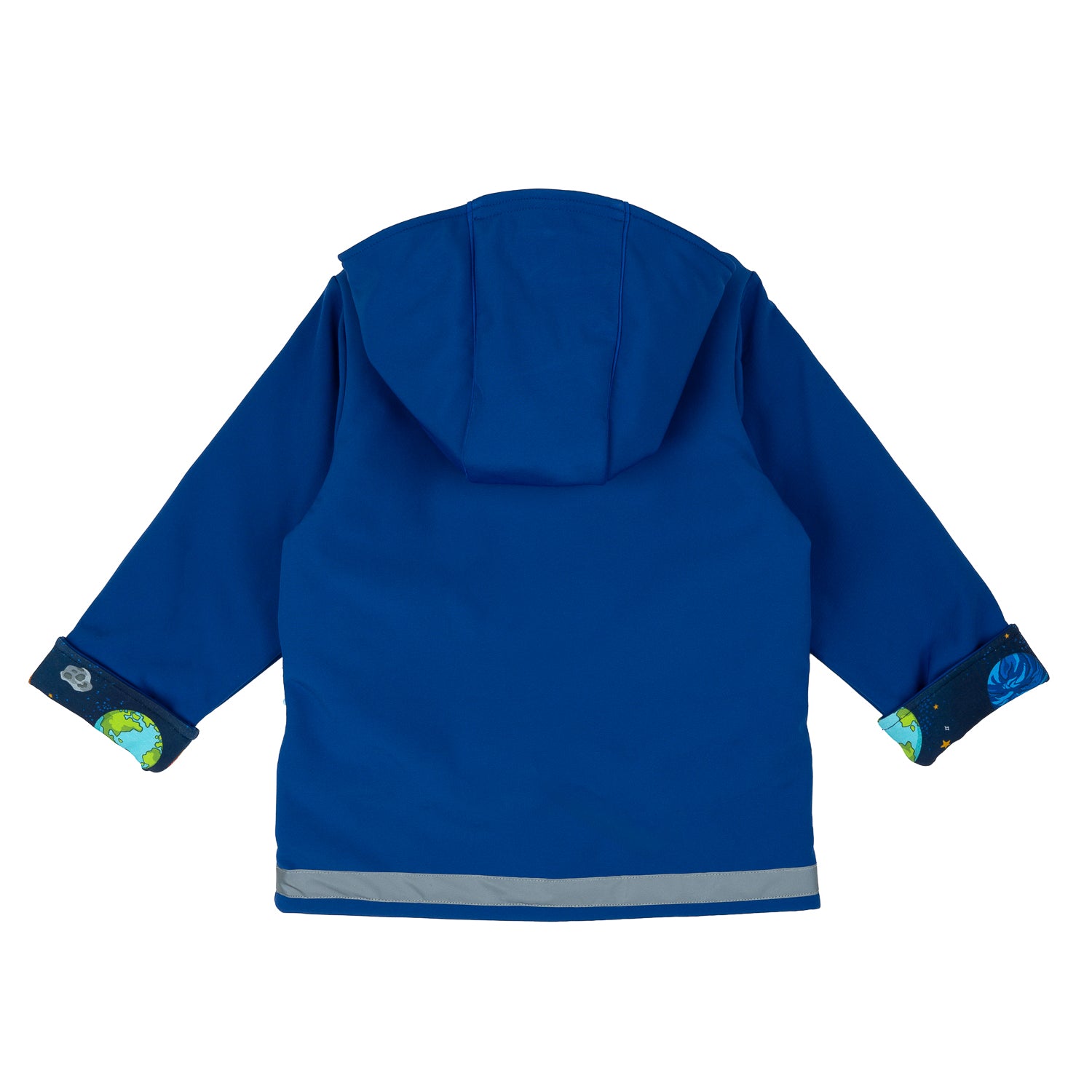 Rückseite von Softshelljacke im Babauba-Stil Planets