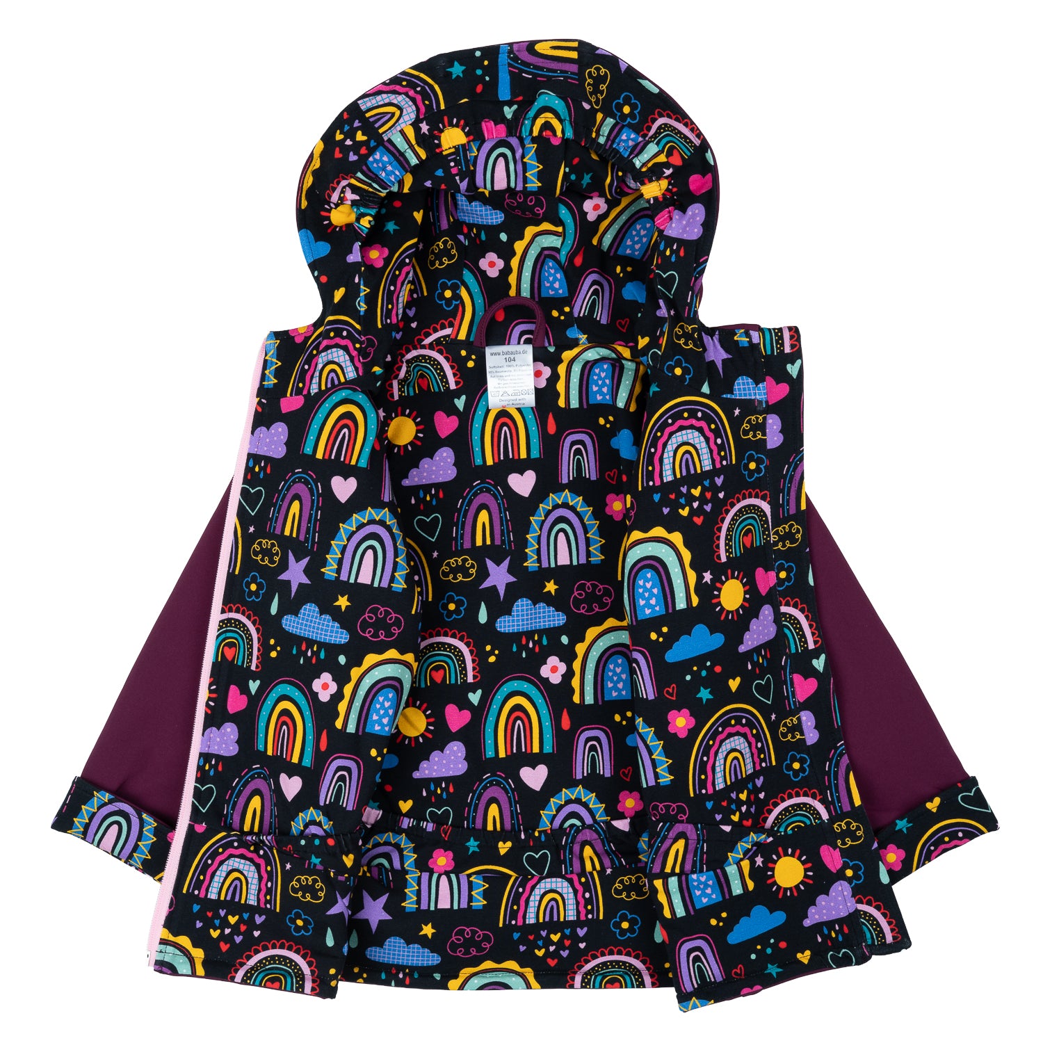 Softshelljacke geöffnet im Babauba-Stil LovelyRainbows