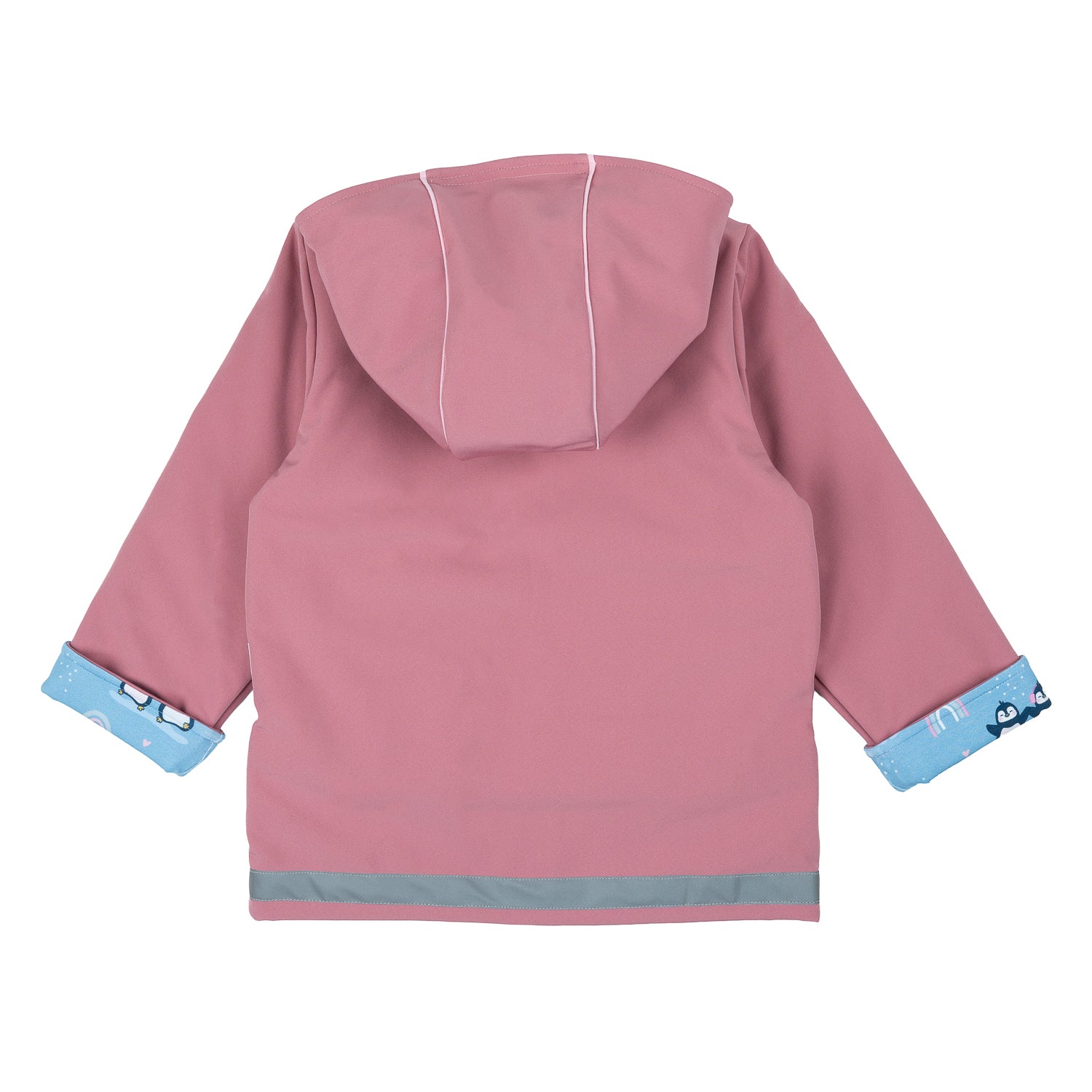 Rückseite von Softshelljacke im Babauba-Stil PinguinFriends