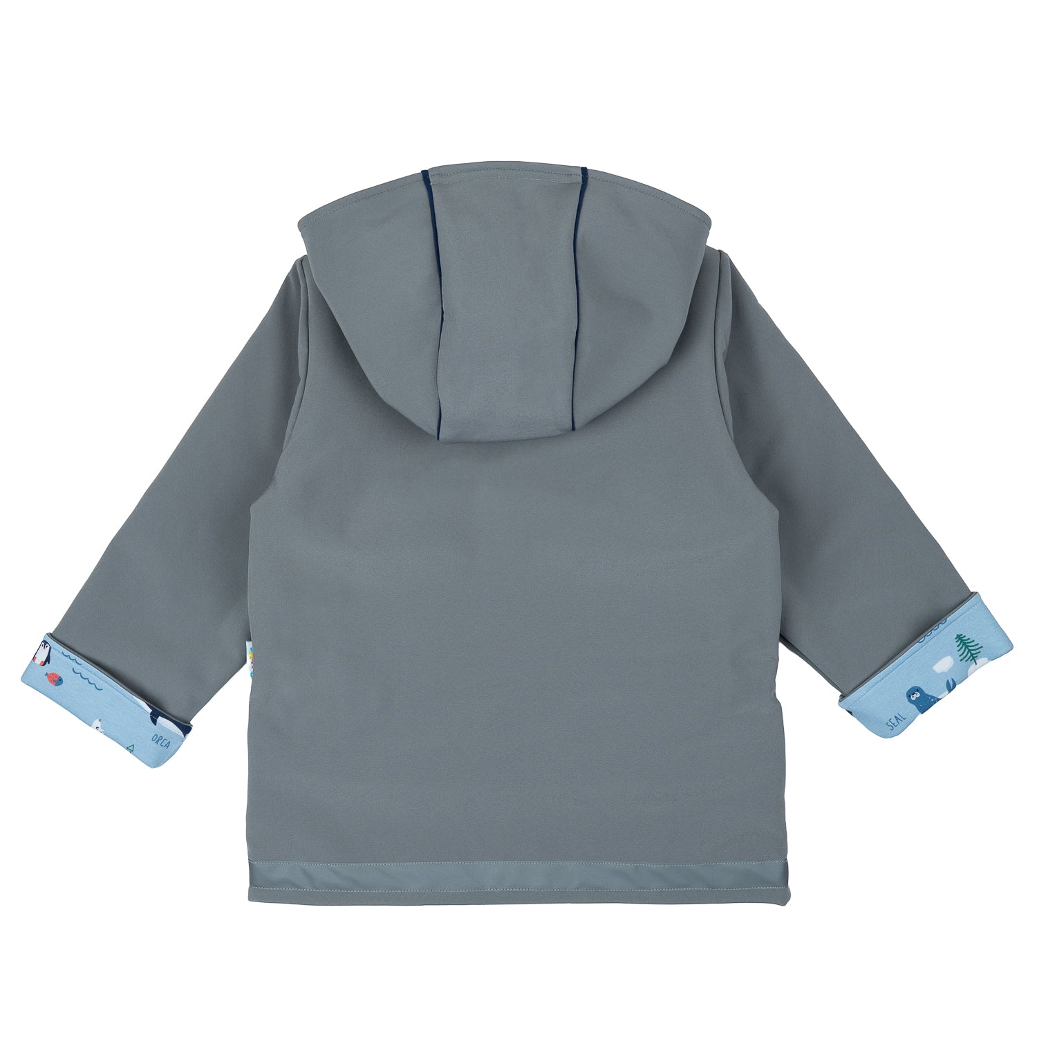 Rückseite von Softshelljacke im Babauba-Stil ArcticAnimals