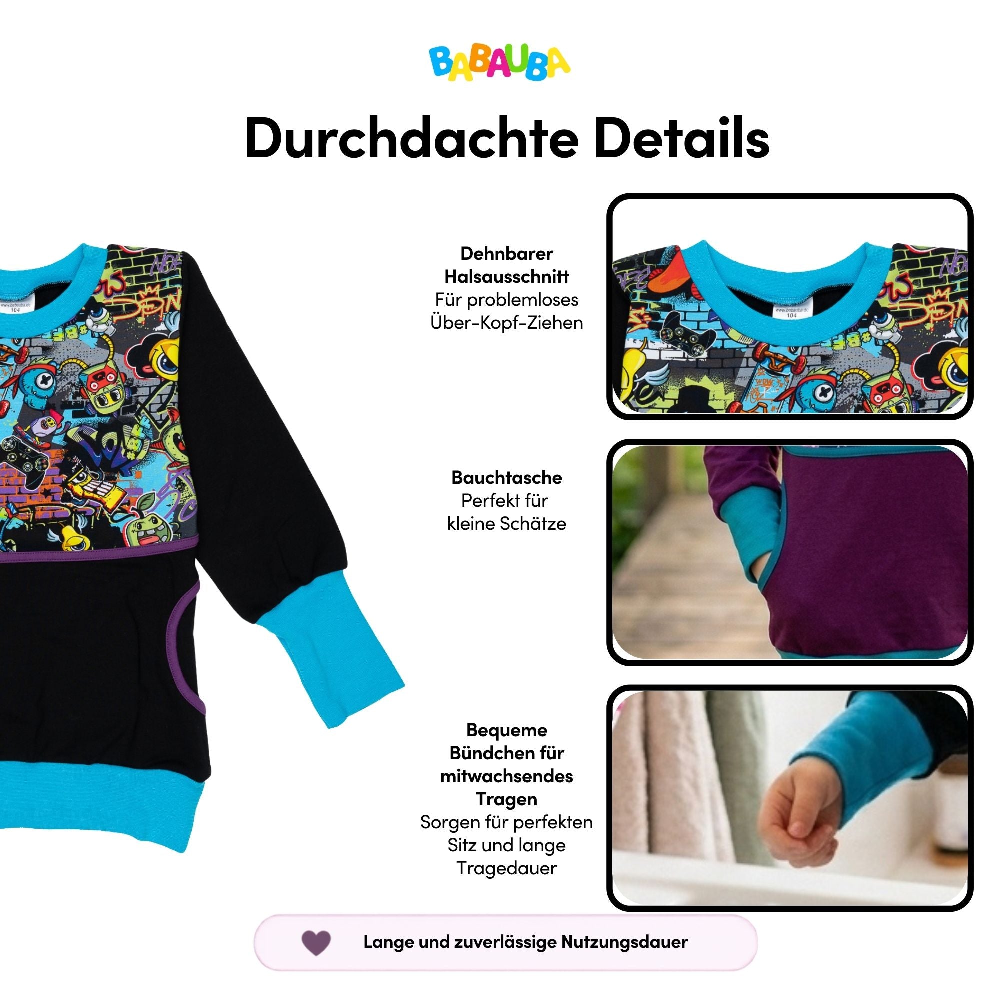 CozyPocket-Sweater CrazyGraffitiMonsters