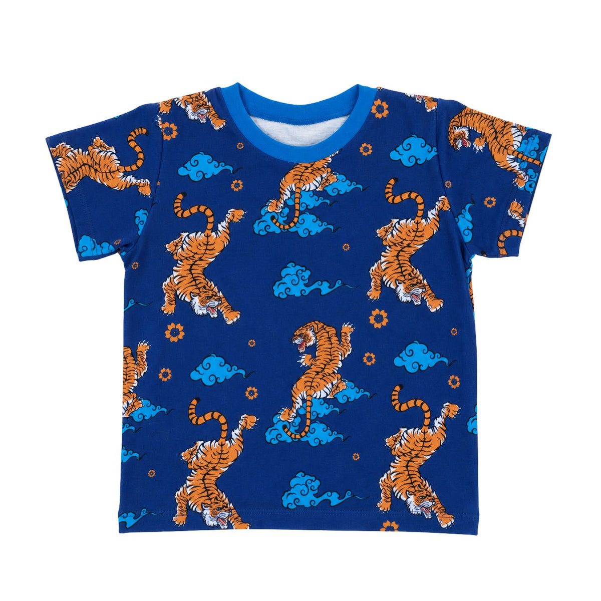 T-Shirt im Stil Tiger-Blue