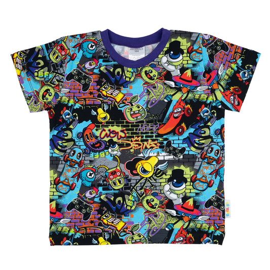 T-Shirt im Babauba-Stil CrazyGraffitiMonsters