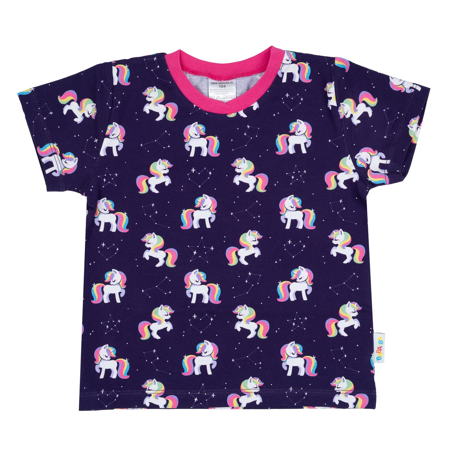 T-Shirt im Babauba-Stil GalaxyUnicorns