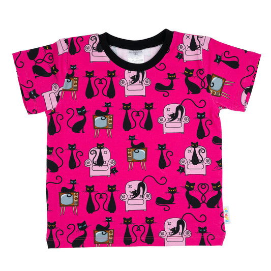 T-Shirt im Babauba-Stil BlackCats
