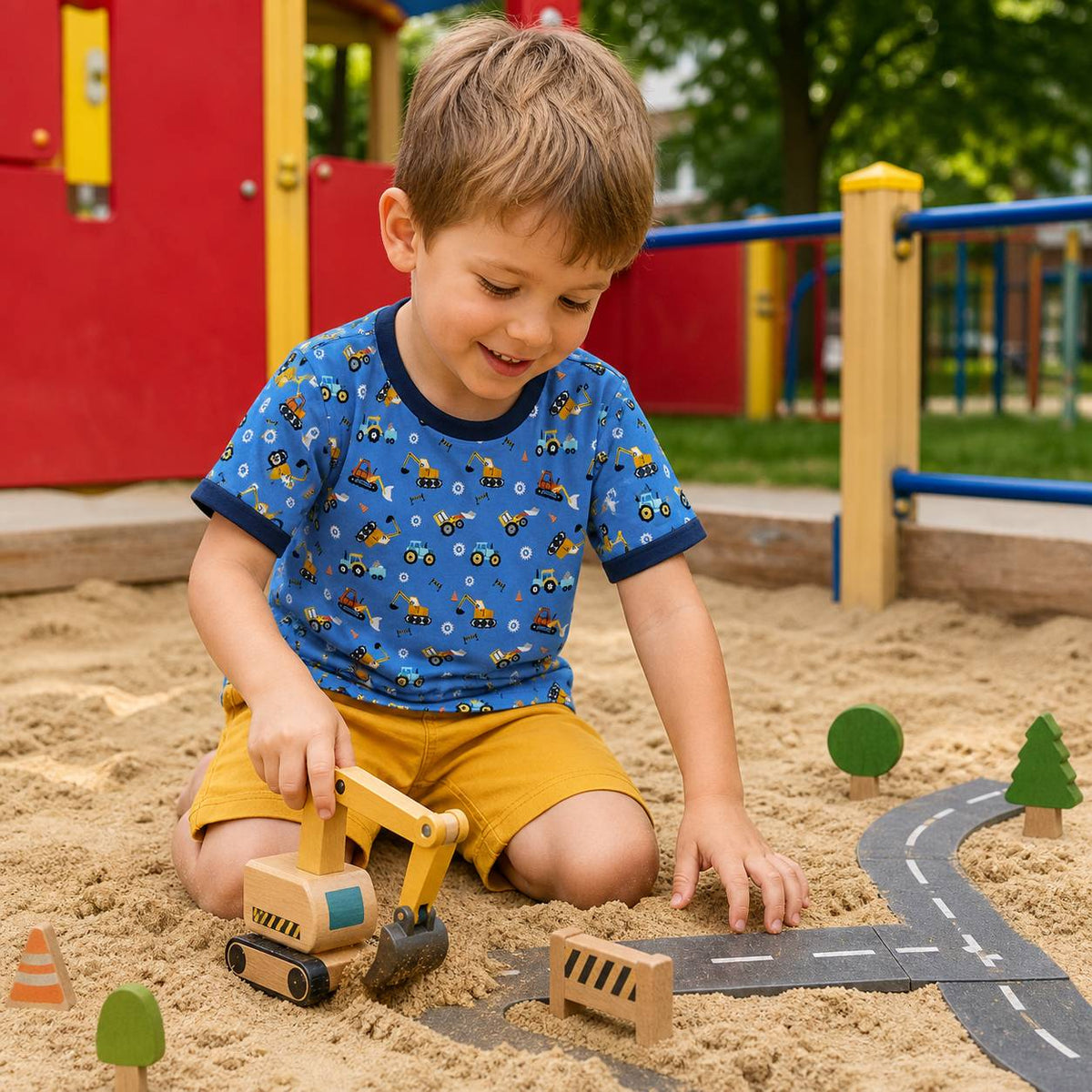 Trendy-T-Shirt im Stil BabyConstruction
