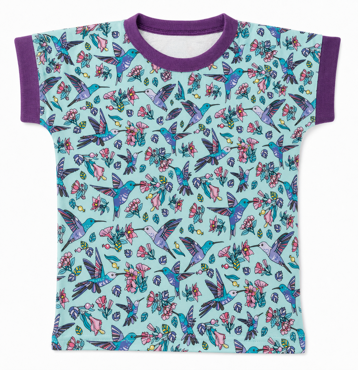 Kurzarmshirt im Stil Hummingbirds