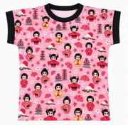 Kurzarmshirt im Stil MissKyoto