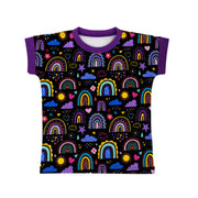 Trendy-T-Shirt im Stil LovelyRainbows-Black