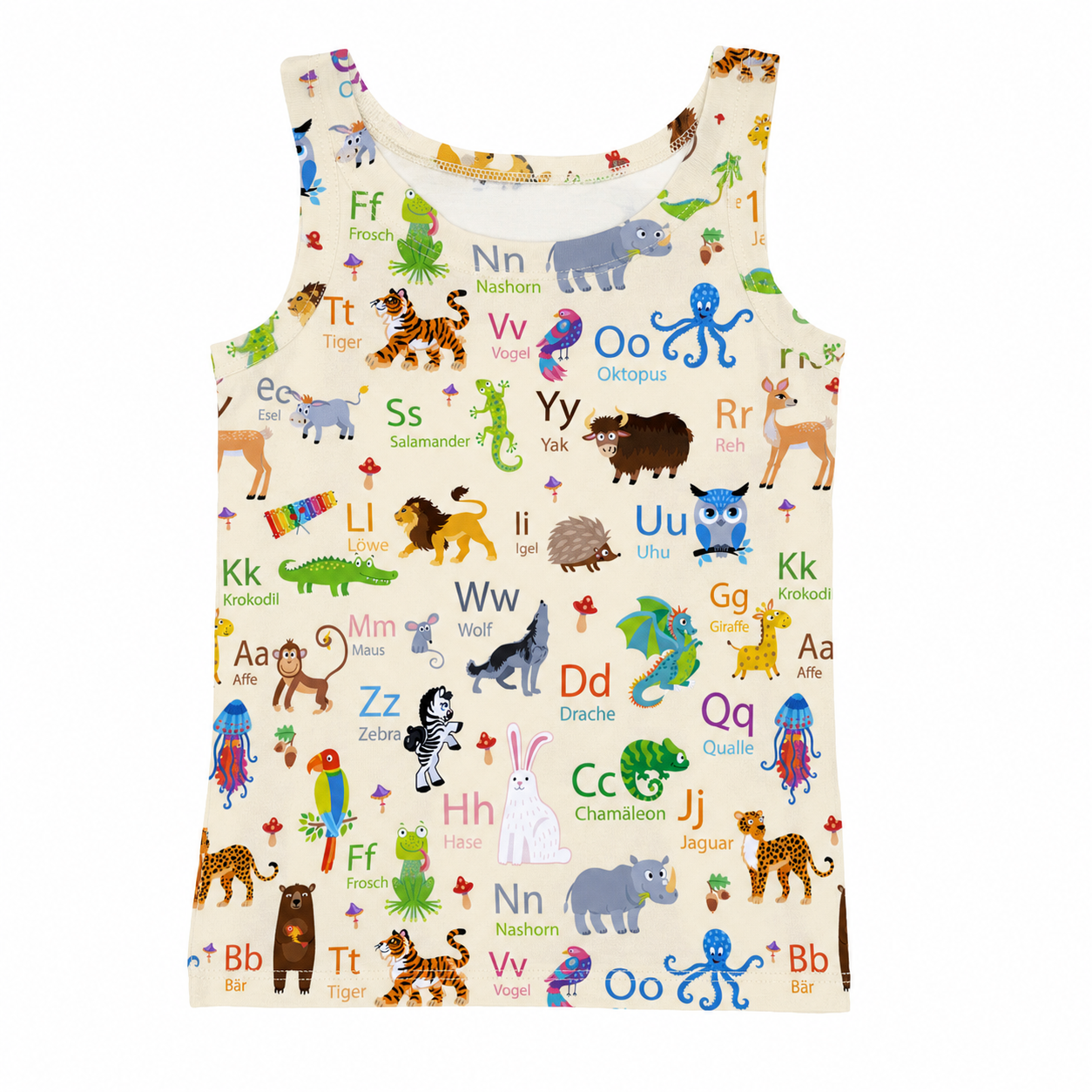 Undershirt im Stil Alphabet