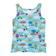 Undershirt RainbowsAndClouds-Blue