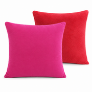 Uni-Duo Kuschelkissen-Bezug Rot/Pink
