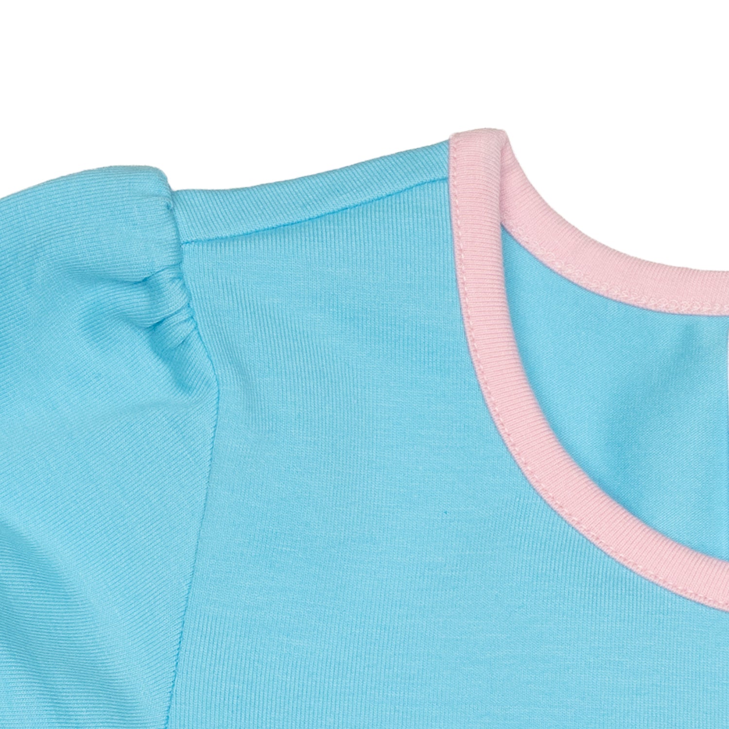 Uni-Shortsleeve twirl Dress Babyblue
