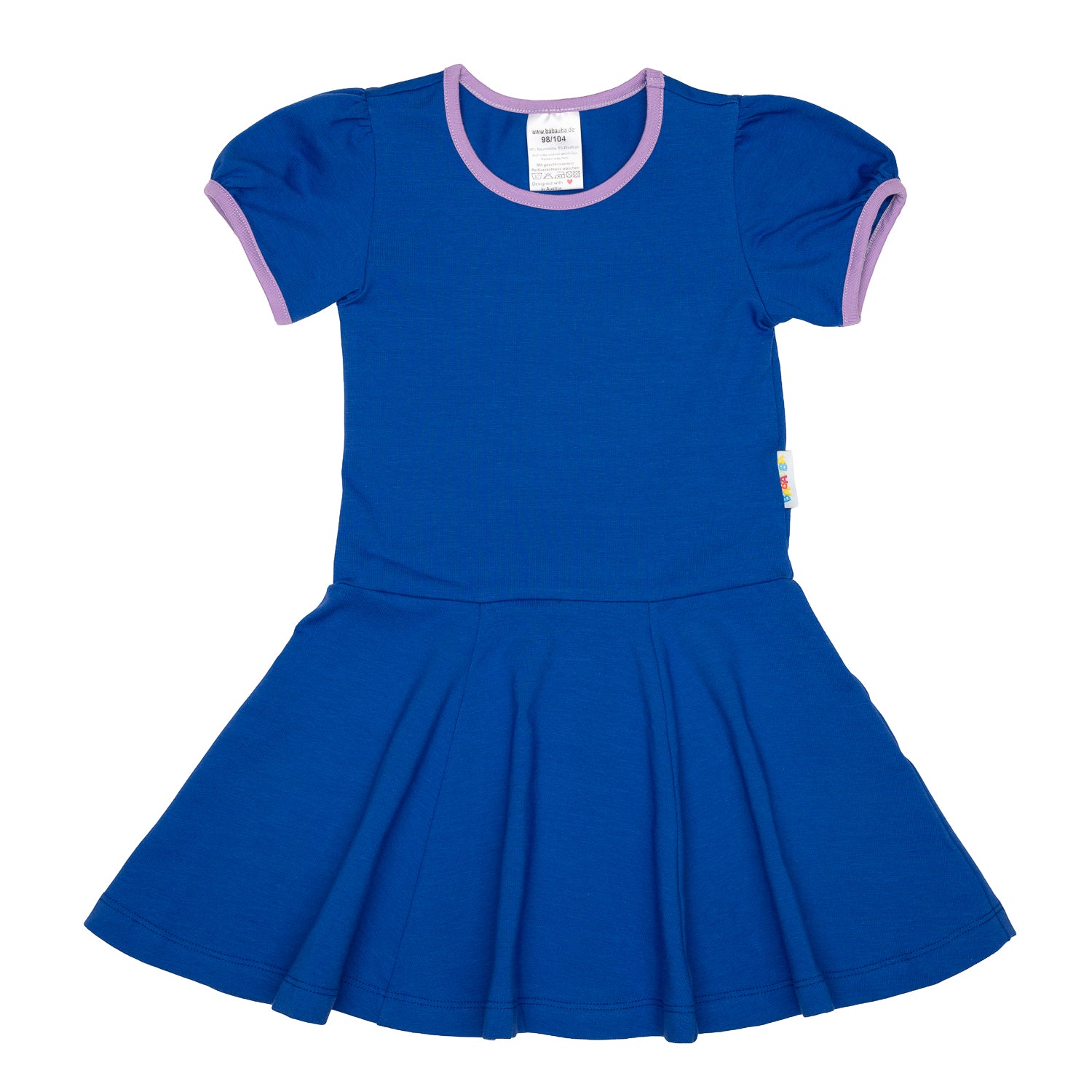 Uni-Shortsleeve twirl Dress Royalblue