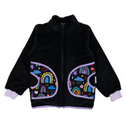 Uni-Kuschelhoodie im Babauba-Stil LovelyRainbows-Black