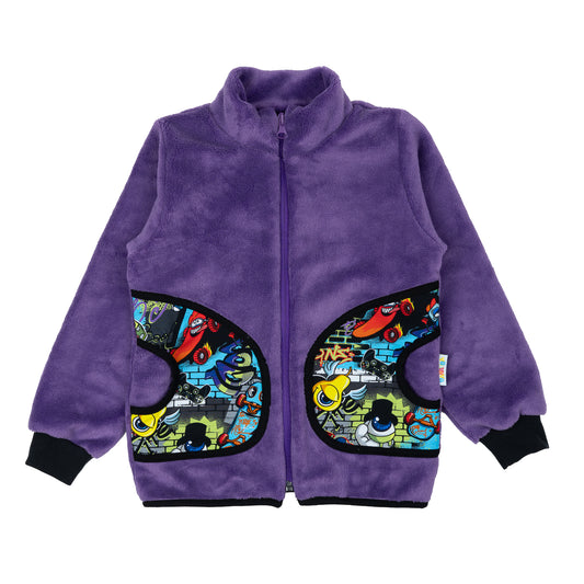 Uni-Kuschelhoodie im Babauba-Stil CrazyGraffitiMonsters