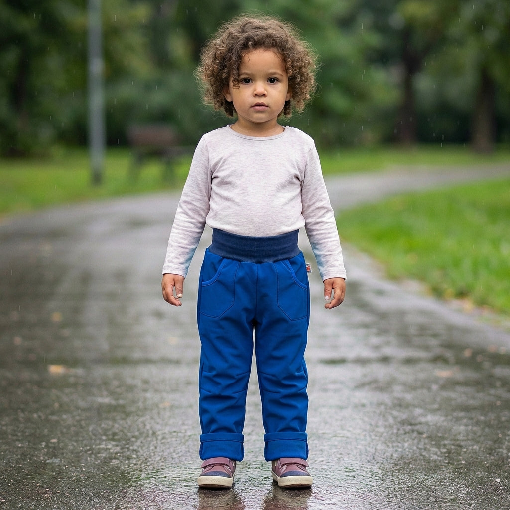 Uni-softshell trousers, royal blue