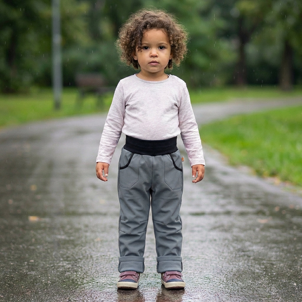 Uni-Softshellhose Grau