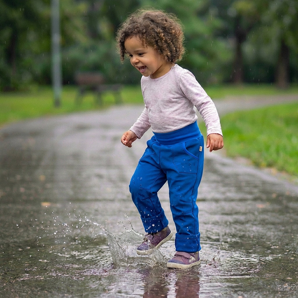 Uni-softshell trousers, royal blue