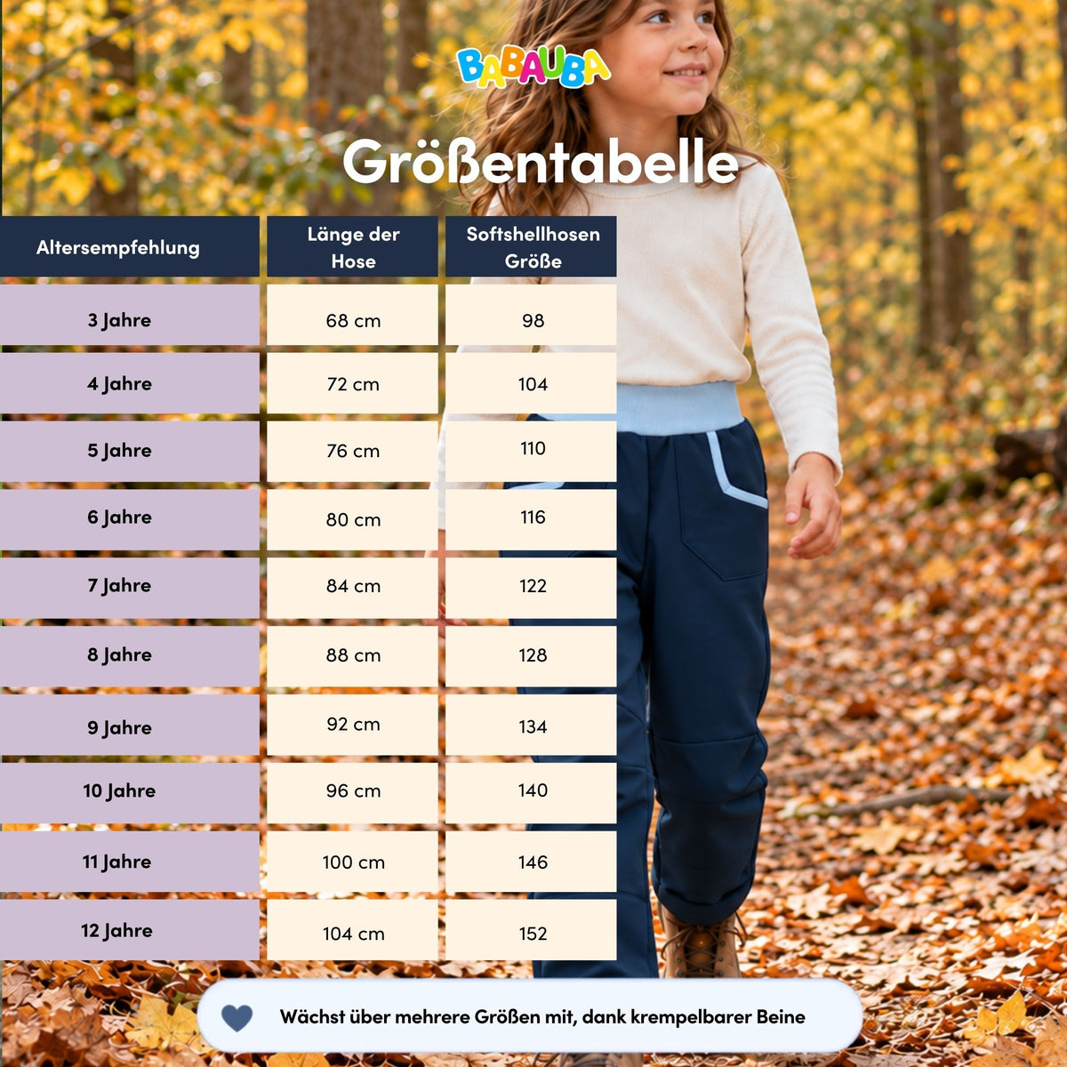 Uni-Softshellhose Dunkelblau-Babyblau