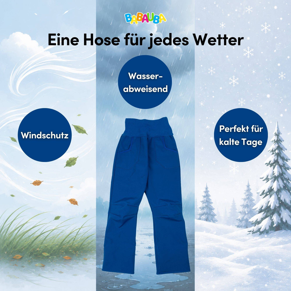 Uni-Softshell Trousers Royal Blue