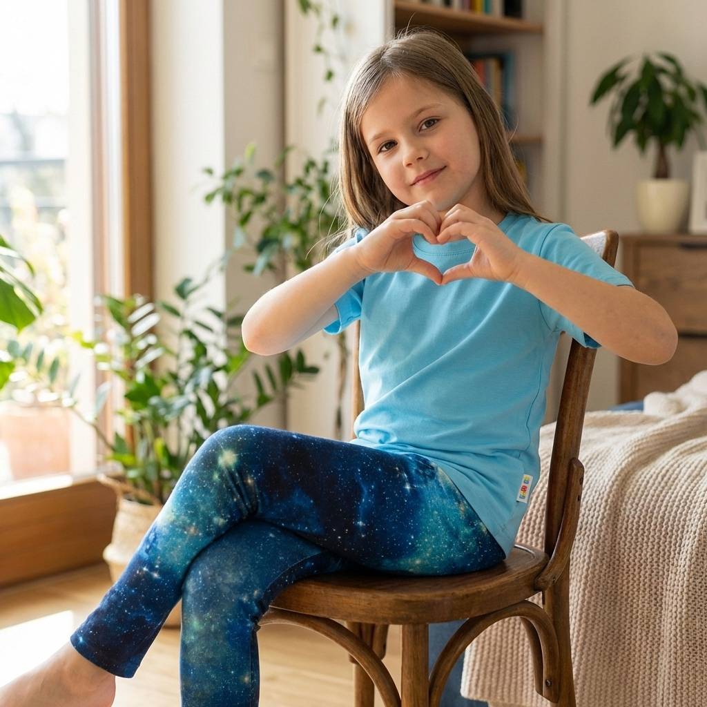 Uni-T-Shirt Babyblau