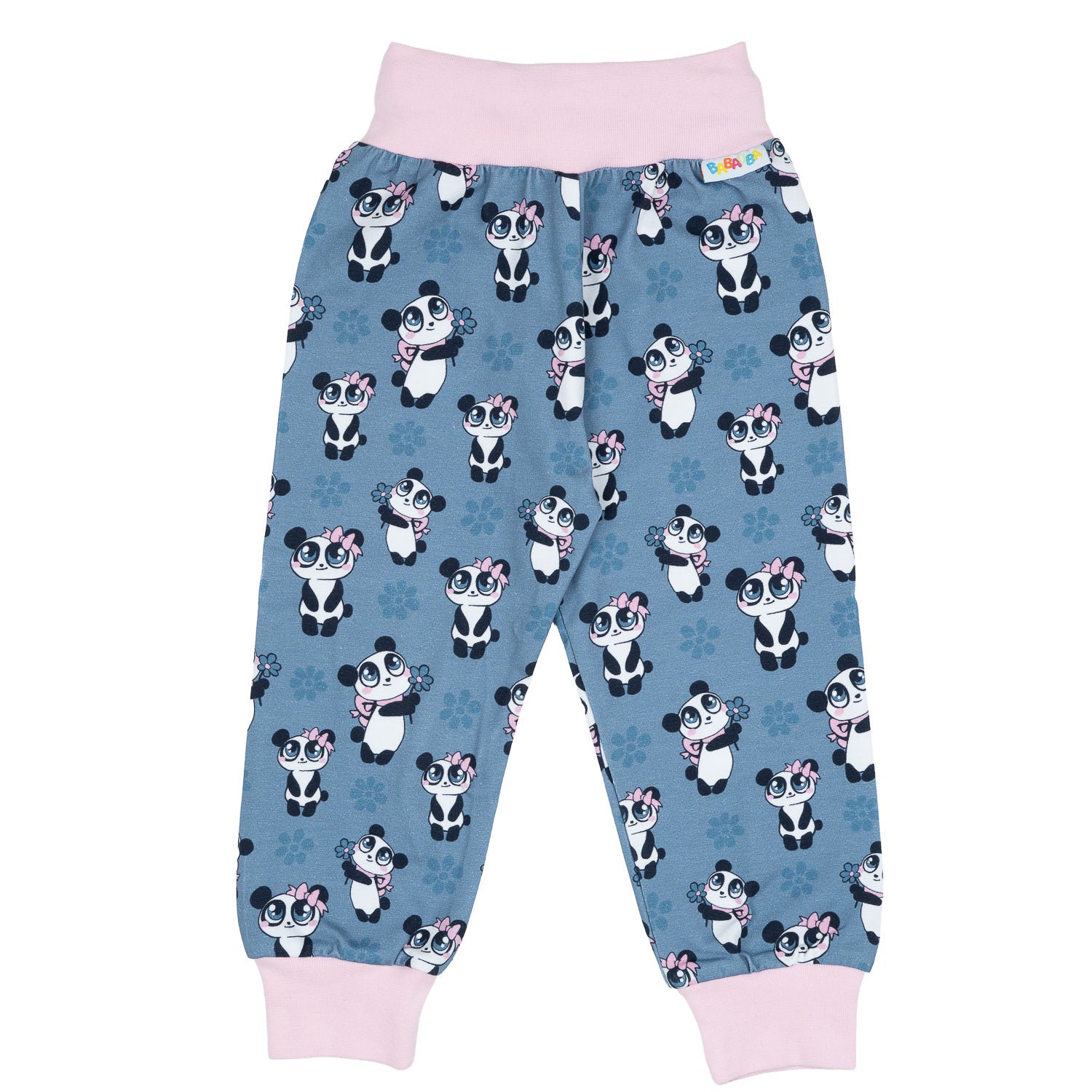 Hose im Stil Babauba GirlyPanda-Grey