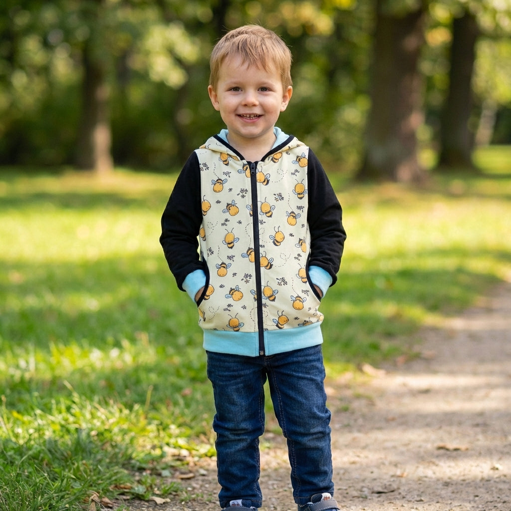 Jersey Zip Hoodie BabyBees